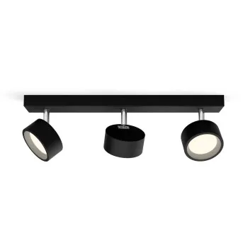 Philips Bracia fekete LED mennyezeti spotlámpa (PHI-8720169174863) LED 3 izzós IP20