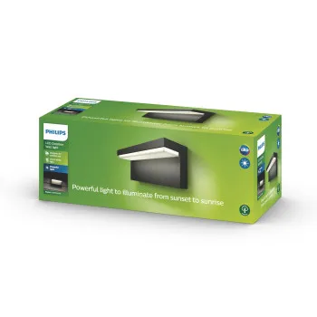 Philips Bustan antracit LED kültéri fali lámpa (PHI-8718696158876) LED 1 izzós IP44