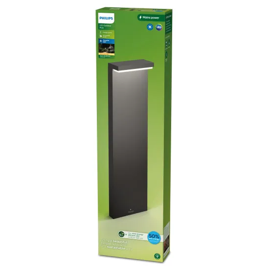 Philips Bustan antracit LED kültéri állólámpa (PHI-8720169257436) LED 1 izzós IP44