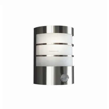 Philips Calgary acélszínű mozgásérzékelős kültéri fali lámpa (PHI-8718696176764) E27 1 izzós IP44