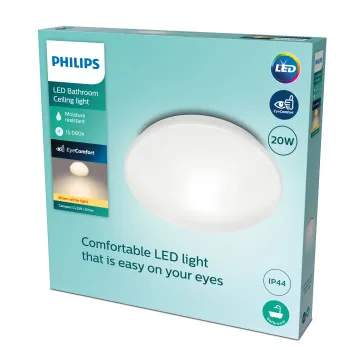 Philips Canopus fehér fürdőszobai LED mennyezeti lámpa (PHI-8718699777296) LED 1 izzós IP44