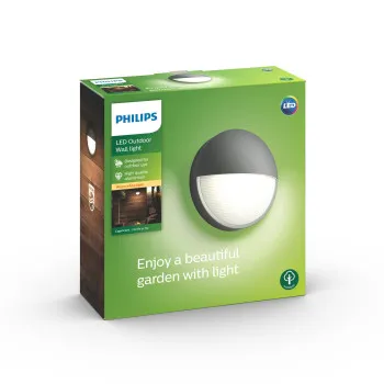 Philips Capricorn antracit LED kültéri fali lámpa (PHI-8718696131145) LED 1 izzós IP44