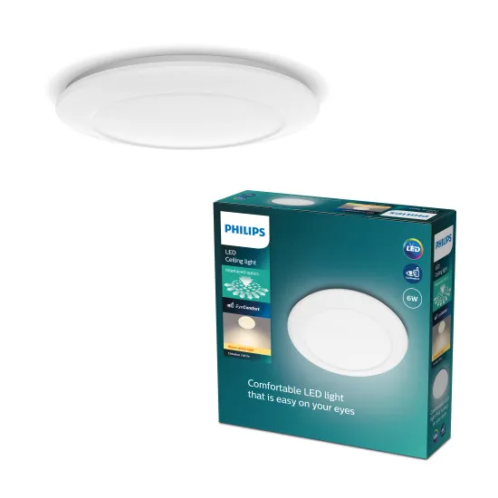 Philips Cinnabar fehér LED mennyezeti lámpa (PHI-8718696122778) LED 1 izzós IP20