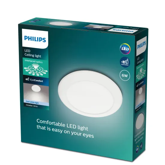 Philips Cinnabar fehér LED mennyezeti lámpa (PHI-8718696125786) LED 1 izzós IP20