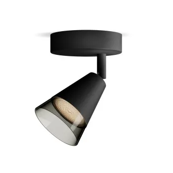 Philips Cleft fekete mennyezeti spotlámpa (PHI-8720169299979) GU10 1 izzós IP20