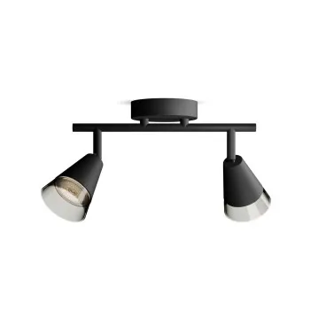 Philips Cleft fekete mennyezeti spotlámpa (PHI-8720169299993) GU10 2 izzós IP20