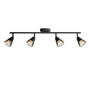 Philips Cleft fekete mennyezeti spotlámpa (PHI-8720169300033) GU10 4 izzós IP20