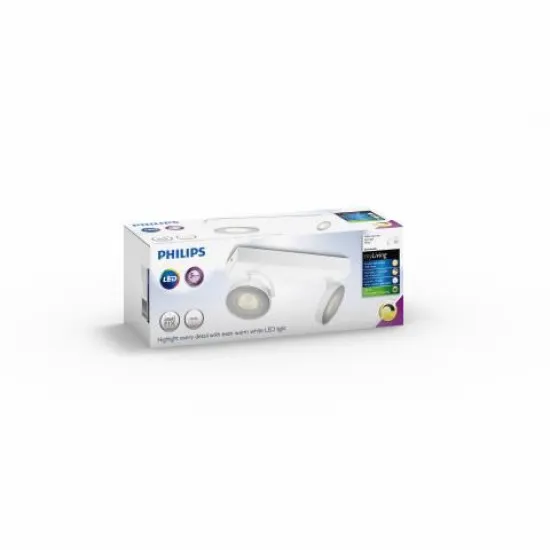 Philips Clockwork fehér LED fali/mennyezeti spotlámpa (PHI-8718291488156) LED 2 izzós IP20