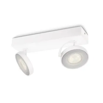 Philips Clockwork fehér LED fali/mennyezeti spotlámpa (PHI-8718696154519) LED 2 izzós IP20