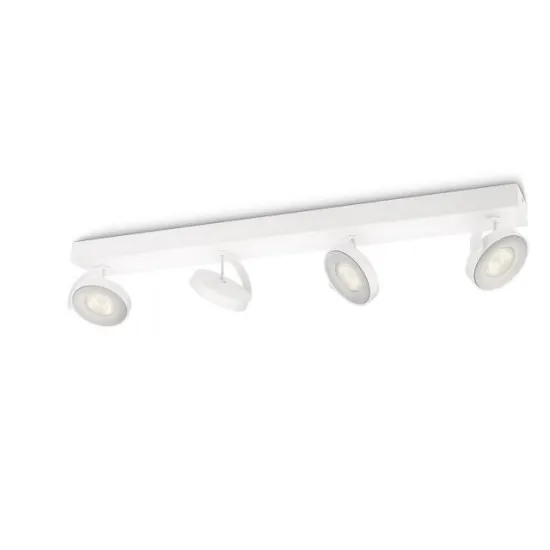 Philips Clockwork fehér LED fali/mennyezeti spotlámpa (PHI-8718696154526) LED 4 izzós IP20