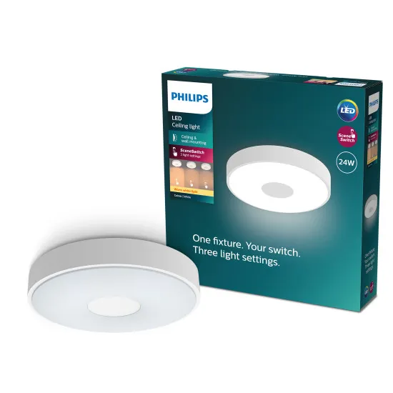 Philips Coiner fehér LED mennyezeti lámpa (PHI-8720169301252) LED 1 izzós IP20