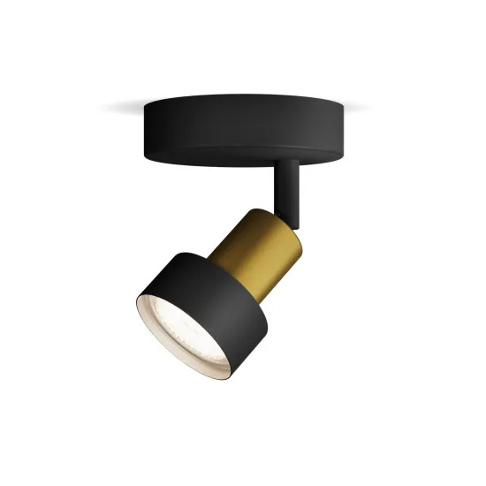 Philips Conduit fekete fali/mennyezeti spotlámpa (PHI-8720169299870) GU10 1 izzós IP20