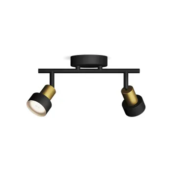 Philips Conduit fekete mennyezeti spotlámpa (PHI-8720169299894) GU10 2 izzós IP20