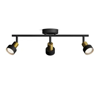Philips Conduit fekete mennyezeti spotlámpa (PHI-8720169299917) GU10 3 izzós IP20