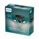Philips Conduit fekete mennyezeti spotlámpa (PHI-8720169299955) GU10 3 izzós IP20