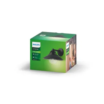 Philips Cormorant fekete kültéri falikar (PHI-8718696165836) E27 1 izzós IP44
