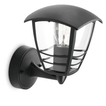 Philips Creek fekete kültéri falikar (PHI-8718291443469) E27 1 izzós IP44