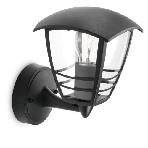 Philips Creek fekete kültéri falikar (PHI-8718291443469) E27 1 izzós IP44