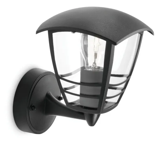 Philips Creek fekete kültéri falikar (PHI-8718291443469) E27 1 izzós IP44