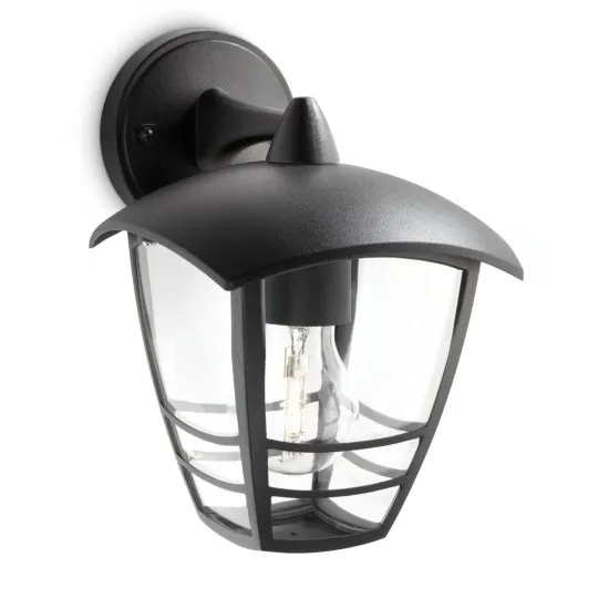 Philips Creek fekete kültéri falikar (PHI-8718291443483) E27 1 izzós IP44