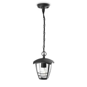 Philips Creek fekete kültéri függesztett lámpa (PHI-8718291443506) E27 1 izzós IP44