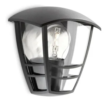 Philips Creek fekete kültéri fali lámpa (PHI-8718291443520) E27 1 izzós IP44