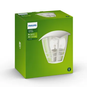 Philips Creek fehér kültéri fali lámpa (PHI-8718291443537) E27 1 izzós IP44