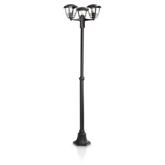 Philips Creek fekete kültéri állólámpa (PHI-8718291443582) E27 3 izzós IP44