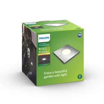 Philips Crust ezüst talajba építhető LED kültéri lámpa (PHI-8718696159019) LED 1 izzós IP67