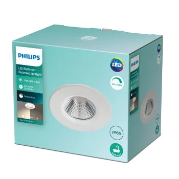 Philips Dive fehér fürdőszobai LED mennyezetbe építhető lámpa (PHI-8718699755720) LED 1 izzós IP20/65