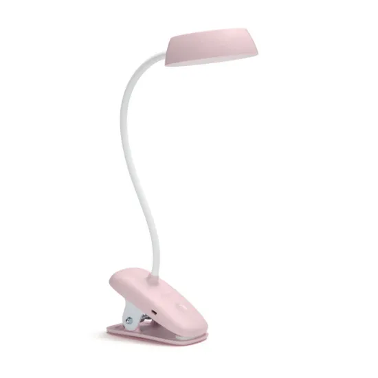Philips Donutclip rózsaszín újratölthető LED csiptetős lámpa (PHI-8719514396876) LED 1 izzós IP20