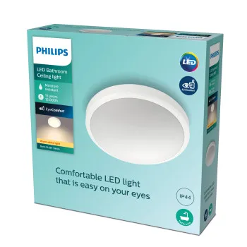 Philips Doris fehér fürdőszobai LED mennyezeti lámpa (PHI-8718699758882) LED 1 izzós IP44