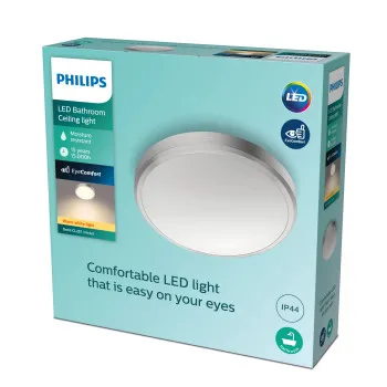 Philips Doris nikkel fürdőszobai LED mennyezeti lámpa (PHI-8718699758929) LED 1 izzós IP44