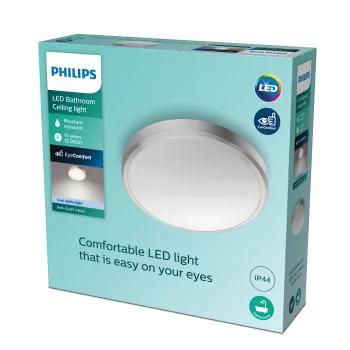 Philips Doris nikkel fürdőszobai LED mennyezeti lámpa (PHI-8718699758943) LED 1 izzós IP44