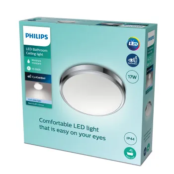 Philips Doris krómszínű fürdőszobai LED mennyezeti lámpa (PHI-8718699777258) LED 1 izzós IP44
