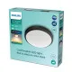 Philips Doris fekete fürdőszobai LED mennyezeti lámpa (PHI-8719514326583) LED 1 izzós IP44