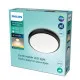 Philips Doris fekete fürdőszobai LED mennyezeti lámpa (PHI-8719514326606) LED 1 izzós IP44