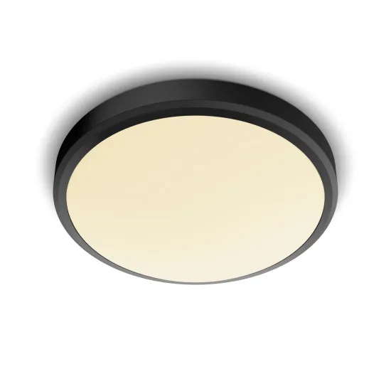 Philips Doris fekete fürdőszobai LED mennyezeti lámpa (PHI-8719514326606) LED 1 izzós IP44