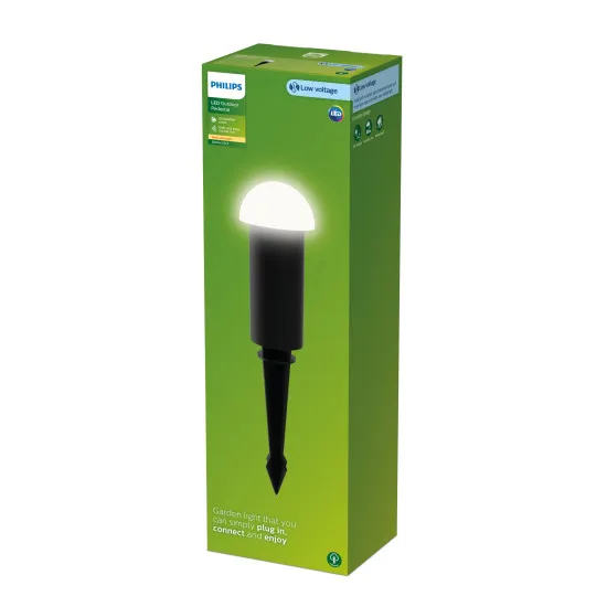 Philips Edwina fekete LED kültéri leszúrható lámpa (PHI-8720169386938) LED 1 izzós IP44