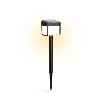 Philips Ezra fekete napelemes LED kültéri állólámpa (PHI-8720169362123) LED 1 izzós IP44