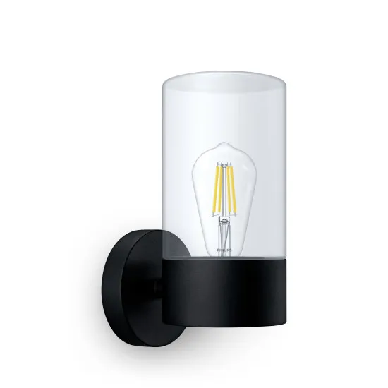 Philips Flareon fekete kültéri fali lámpa (PHI-8720169266537) E27 1 izzós IP44