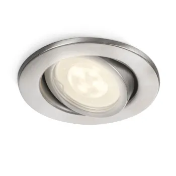 Philips Fresco ezüst kültéri mennyezetbe építhető lámpa (PHI-8718291502876) GU10 1 izzós IP23