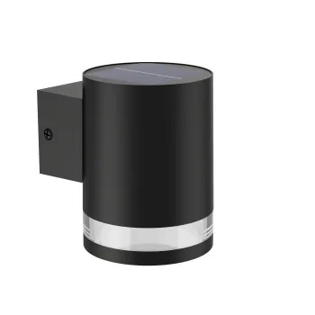 Philips Fyce fekete napelemes LED kültéri fali lámpa (PHI-8720169265547) LED 1 izzós IP44