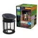 Philips Geri fekete napelemes LED kültéri fali lámpa (PHI-8720169361904) LED 1 izzós IP44