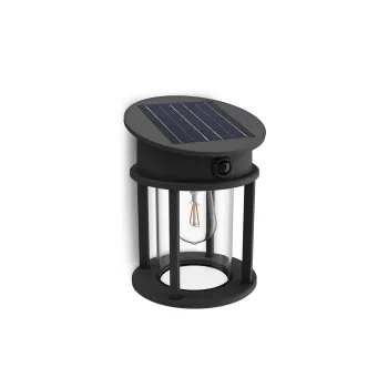 Philips Geri fekete napelemes LED kültéri fali lámpa (PHI-8720169361904) LED 1 izzós IP44