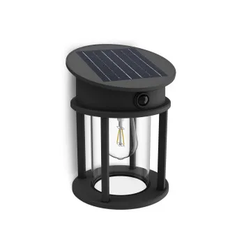 Philips Geri fekete napelemes LED kültéri fali lámpa (PHI-8720169361928) LED 1 izzós IP44