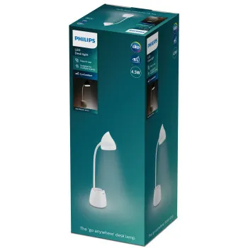 Philips Hat fehér újratölthető LED asztali lámpa (PHI-8719514443778) LED 1 izzós IP20
