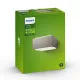Philips Hedgehog szürke kültéri fali lámpa (PHI-8718696157046) E27 1 izzós IP44