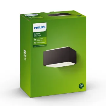 Philips Hedgehog antracit kültéri fali lámpa (PHI-8718696157053) E27 1 izzós IP44