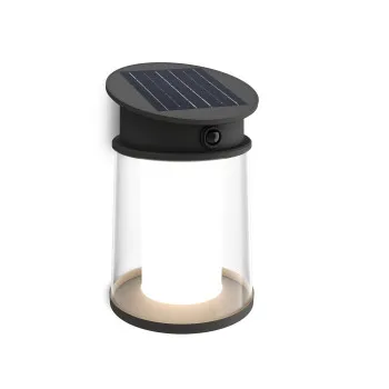 Philips Juda fekete napelemes LED kültéri fali lámpa (PHI-8720169361966) LED 1 izzós IP44